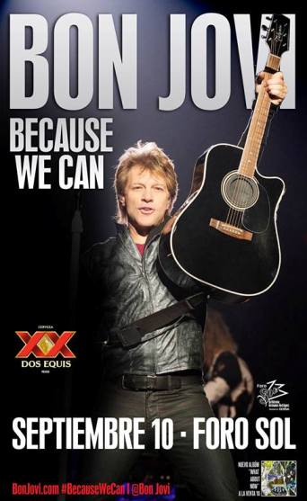 Bon Jovi Because We Can Mexico 2013