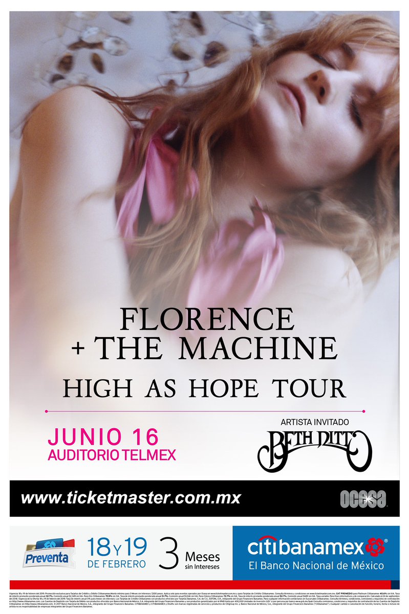 Florence and The Machine Mexico 2019_poster