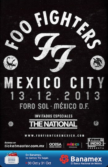 Foo Fighters Mexico 2013